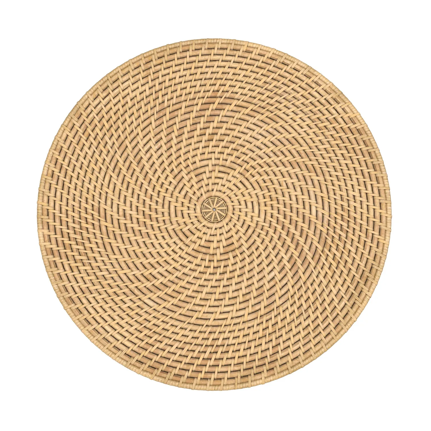 Artesia Natural Woven Rattan Round PBR 3D Model_01